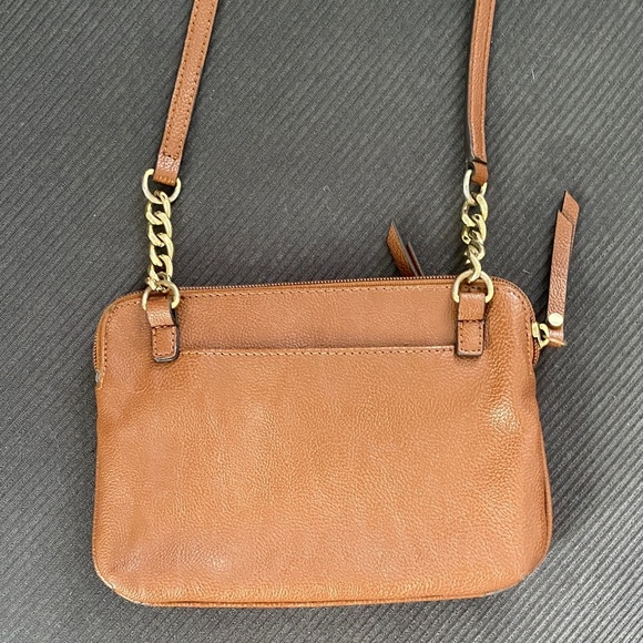 Calvin Klein Tan Crossbody Bag with Gold Accents - Picture 2 of 5